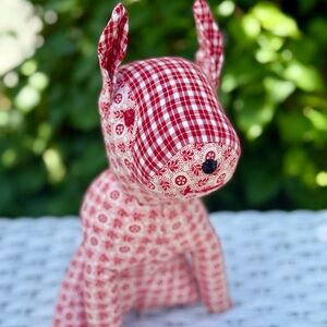 Vintage April Cornell fabric dog